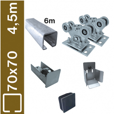 Sestava pro nesené brány do 4,5m, Zn, 70x70mm