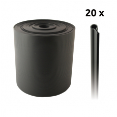 Stínící pás PVC antracit 190mm, 26m+20 příchytek