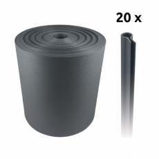 Stínící pás PVC šedá 190mm, 26m+20 příchytek