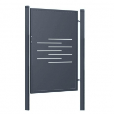 Designová branka LINE 1kr. 1000x1500mm antracit
