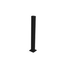 Sloupek 60x40mm s patkou ZnPVC 1400mm černá matná