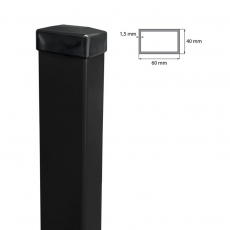 Sloupek 60x40mm ZnPVC 2200mm černá
