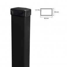 Sloupek 60x40mm ZnPVC 2500mm černá