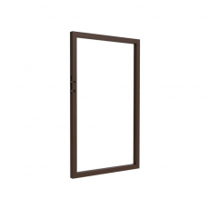 Rám pro jednokřídlou branku 1000x1500mm hliníkový hnědá