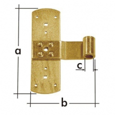 Závěs křížový 165x110x3,0mm, d13mm