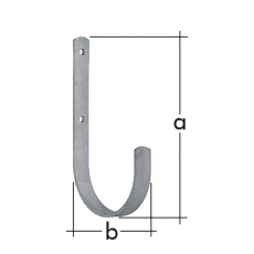 Hák plochý "U" 90x30mm