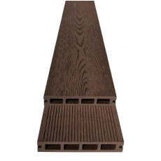 WPC terasové prkno 150x25x4000mm, vzor dřeva ořech
