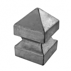 Krytka na sloupek,ukončení 100x100, h136, t1,7mm