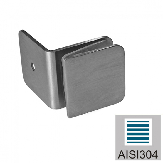 Zasklenie pevne - držiak skla, AISI 304, T 8-10 mm - detail 1 - detail 1