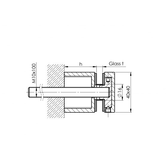 Držiak výplne skla - detail 2 - detail 2