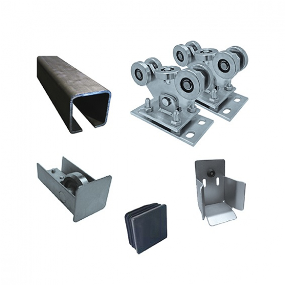 Zostava pre posuvnú bránu do 4,5m, Fe, 70x70mm - detail 1 - detail 1