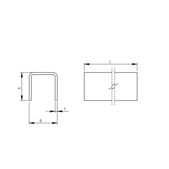 Oceľ. profilová U-profil 40x40x3mm L3m - detail 1 - detail 1