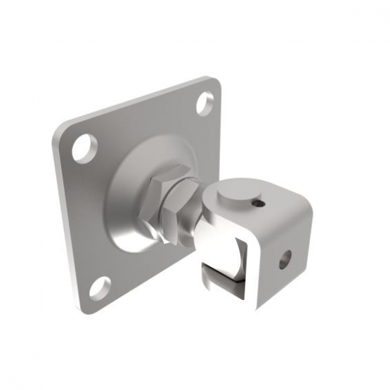 INOX záves nastav. s kotviacou prírubou M16, 80x80 - detail 1 - detail 1