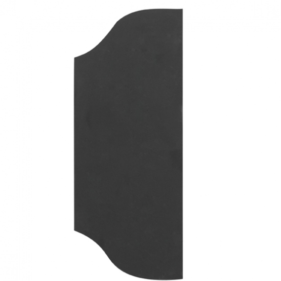 Štítok bránový hladký bez otvorov 265x105, t2mm - detail 1 - detail 1