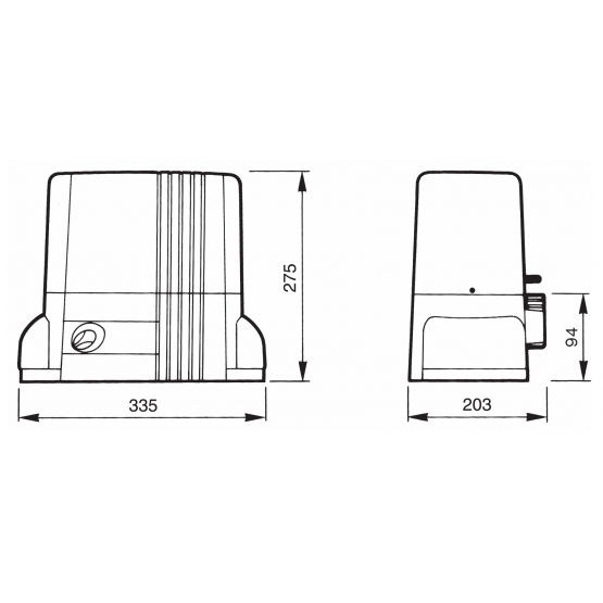 NICE pohon pre posuv. brány, set, max 1500kg - detail 2 - detail 2