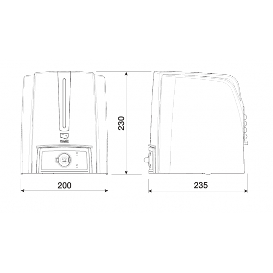 CAME kĺbový pohon pre dvojkrídlovú bránu, sada s fotobunkami - detail 2 - detail 2