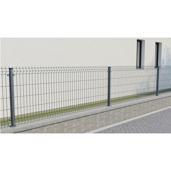 Zváraný plotový panel 3D ZnPVC 2500x830x4mm antracit - detail 3 - detail 3