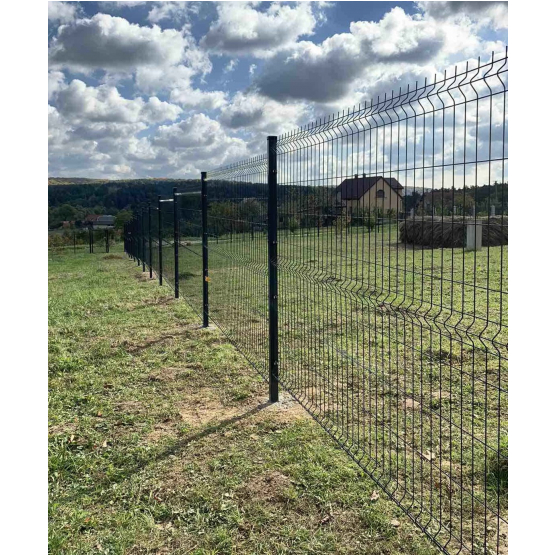 Zváraný plotový panel 3D ZnPVC 2500x1030x4mm antracit - detail 2 - detail 2