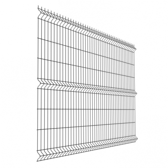 Zváraný plotový panel 3D ZnPVC 2500x1530x4mm antracit - detail 1 - detail 1