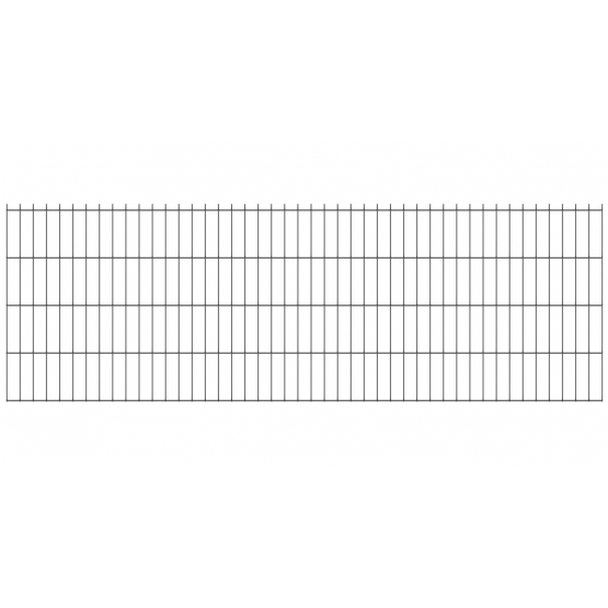 Zváraný plotový panel N2D 2500x830mm D5/4/5mm antracit - detail 2 - detail 2