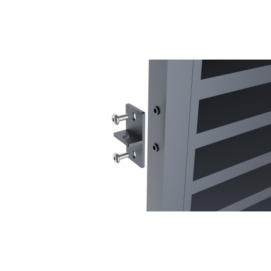 Plotové pole hliníkové 2000x1200mm lamela antr. - detail 1 - detail 1