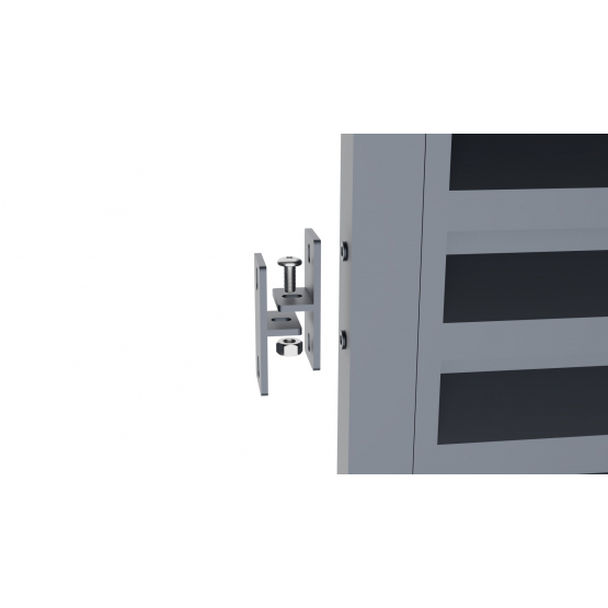 Plotové pole hliníkové 2000x1200mm lamela antr. - detail 2 - detail 2