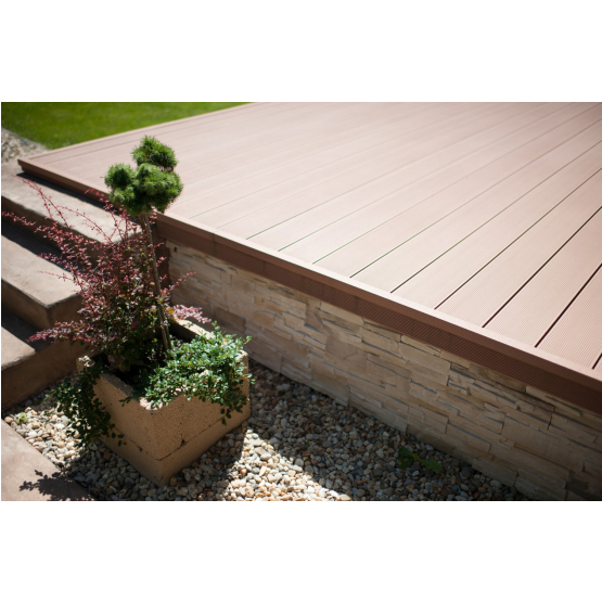 WPC podlahová doska 138x23x2900mm, Sivá/Svetlosivá - detail 1 - detail 1