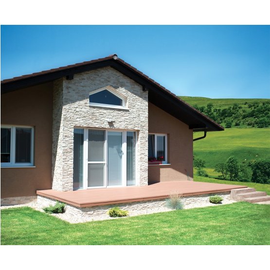 WPC podlahová doska 138x23x2900mm, Sivá/Svetlosivá - detail 2 - detail 2