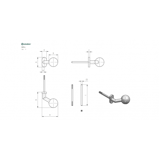 Guľa pevná - 1ks AISI 304, K320, - detail 2 - detail 2