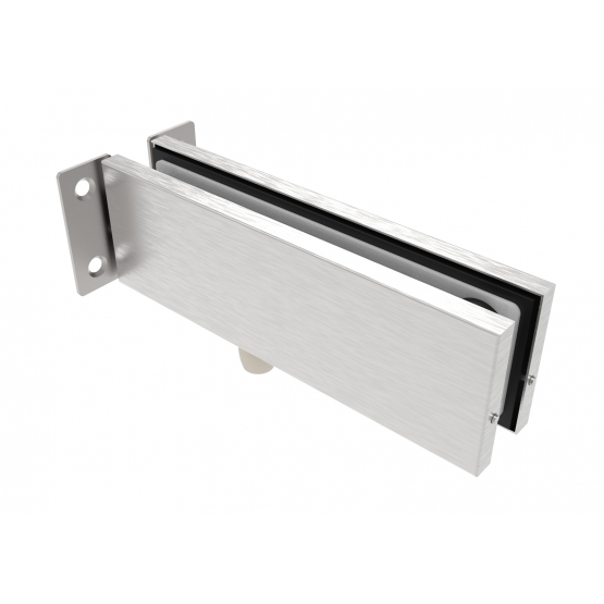 Zasklenie pevné - držiak skla s tŕňom pre záves - detail 1 - detail 1