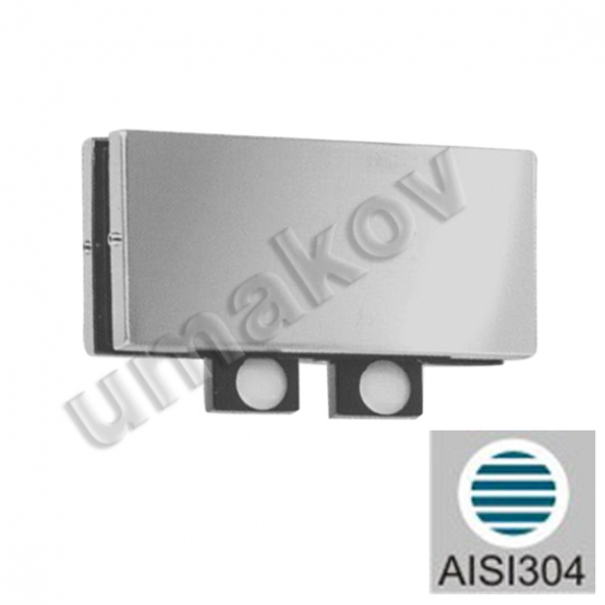 Držiak sklo sklo stena AISI 304 - detail 1 - detail 1