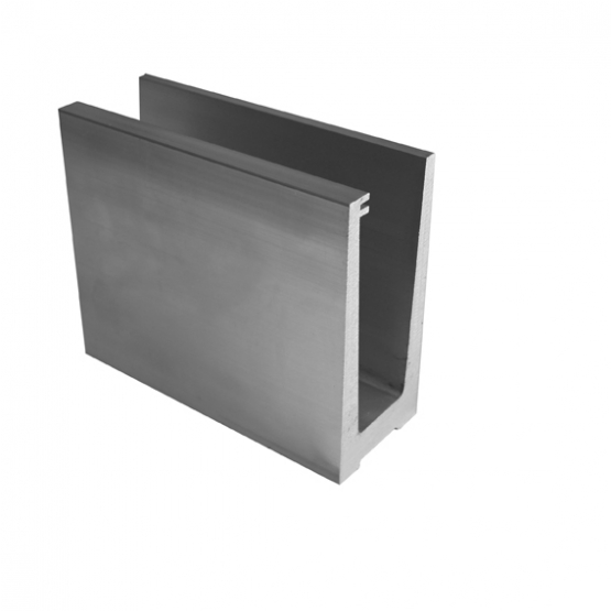 Celosklenené zábradlie-profil-vrchné kotvenie - detail 1 - detail 1