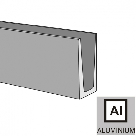 Celosklenené zábradlie-profil-vrchné kotvenie - detail 1 - detail 1
