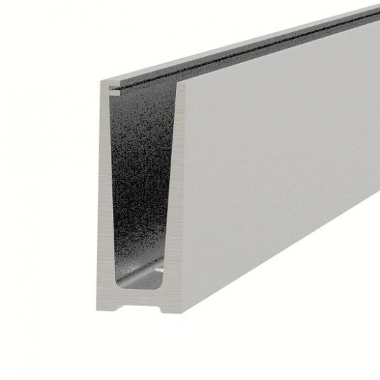 Celosklenené zábradlie-profil-vrchné kotvenie - detail 1 - detail 1