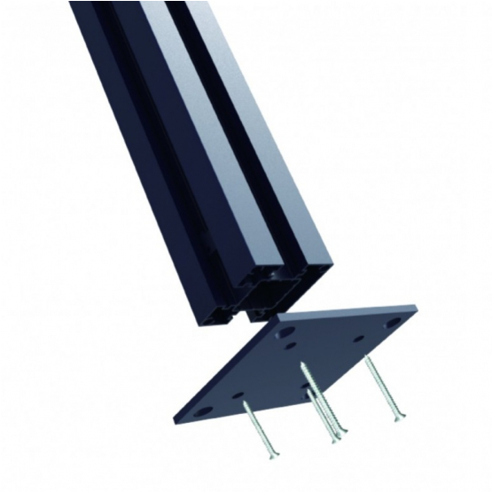 WPC plotový set so stĺpikom 1850mm KASANDRA hnedá - detail 2 - detail 2