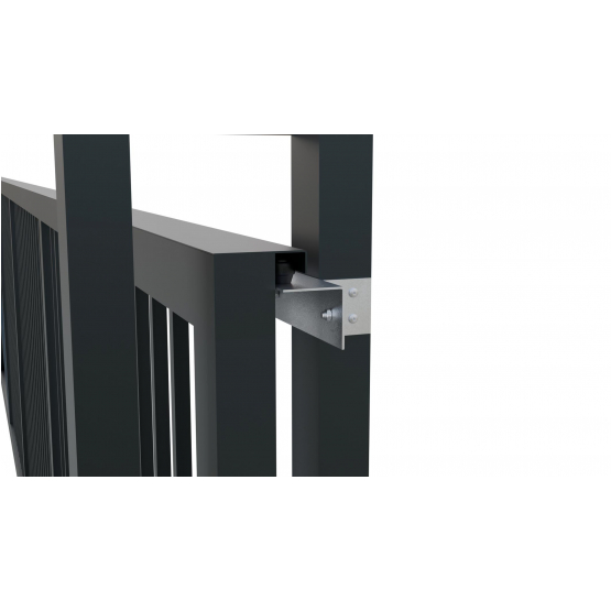Posuvná samonosná brána INDUSTRY ZnPVC 6000x2000mm, antracit, ľavá - detail 6 - detail 6
