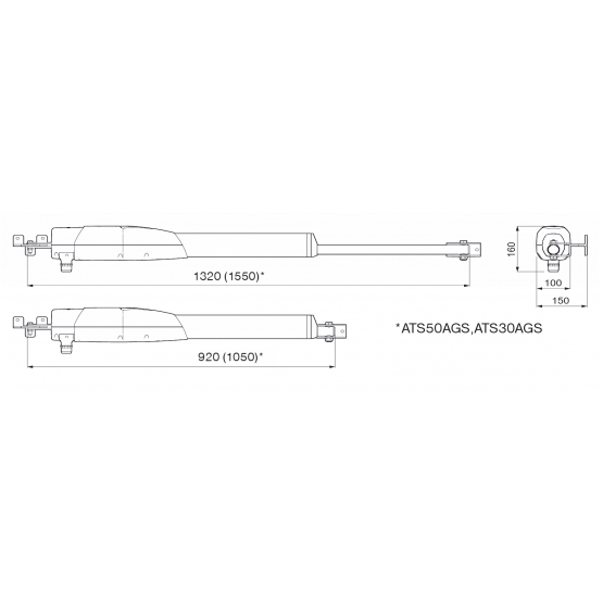 Came pohon pre jednokrídlovú bránu, sada s fotobunkami - detail 1 - detail 1