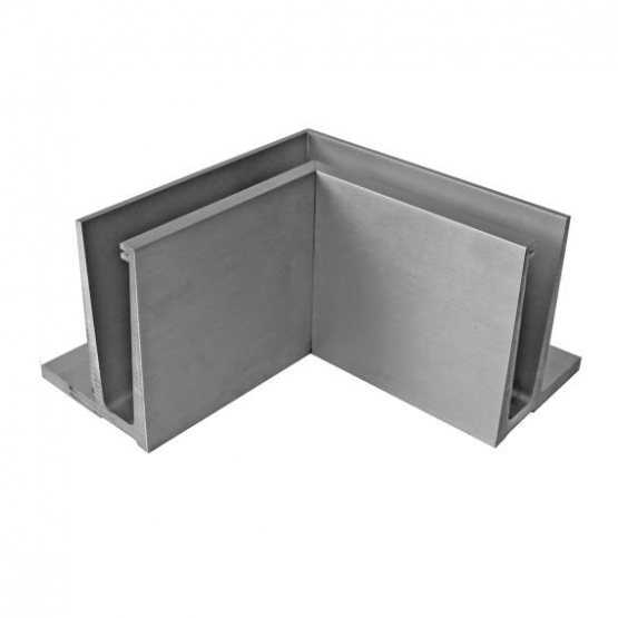 Celosklenené zábradlie-roh. profil-vrchné kotvenie - detail 2 - detail 2