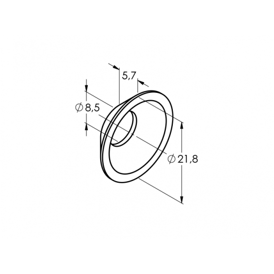 Podložka - nerez, kužeľová - detail 1 - detail 1