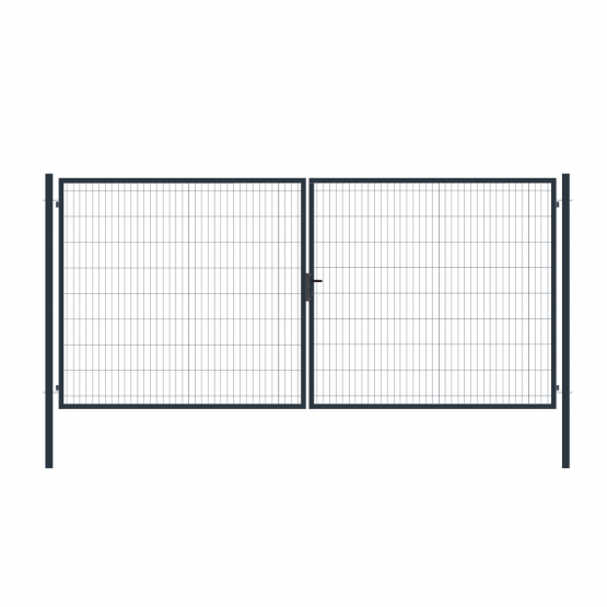 Brána 2kr. SQUARE ZnPVC 4000x1800mm, antracit - detail 1 - detail 1