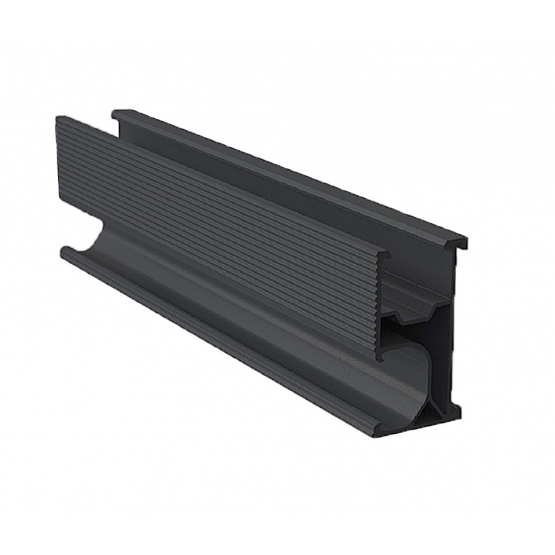 Montážny hliníkový profil R52-4700 čierny - detail 1 - detail 1