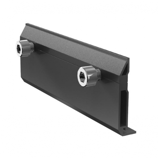 Spojka SFR-01-B pre montážny profil R52 čierny - set 1 - detail 1 - detail 1