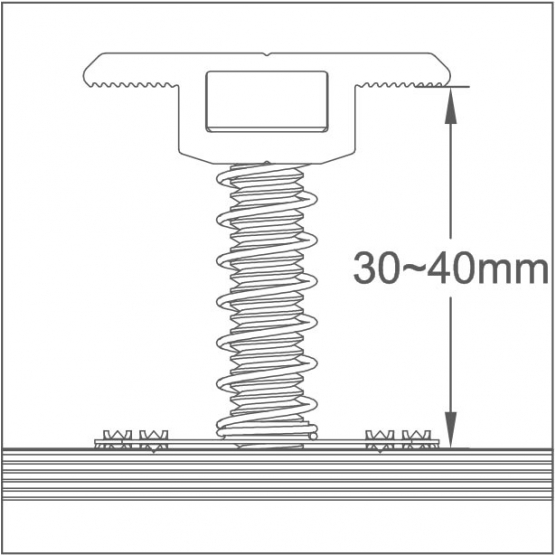 Stredová svorka 30-40mm rámu FV panela - detail 3 - detail 3