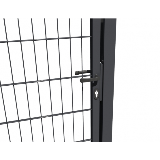 Bránka 1kr. 2D BOX ZnPVC 1000x1500mm RAL 7016 antracit - detail 4 - detail 4