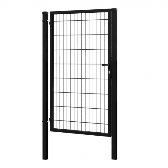 Bránka 1kr. 2D BOX ZnPVC 1000x1700mm RAL 9005 čierna matná - detail 2 - detail 2