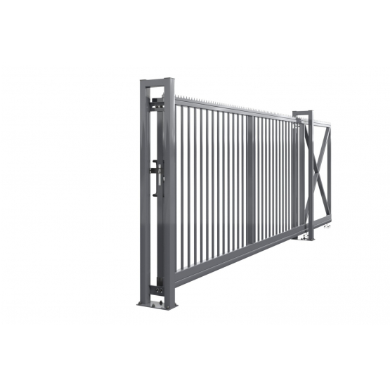 Posuvná samonosná brána INDUSTRY ZnPVC 4000x2000mm, antracit, P/Ľ - detail 1 - detail 1