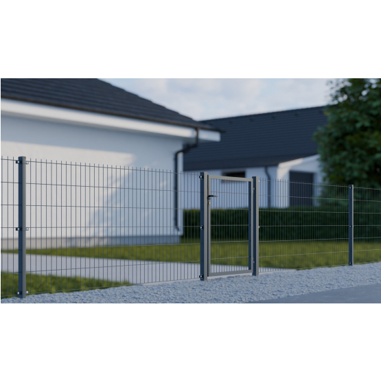 Bránka 1kr. 2D BOX ZnPVC 1000x1200mm RAL6005 zelená - detail 4 - detail 4