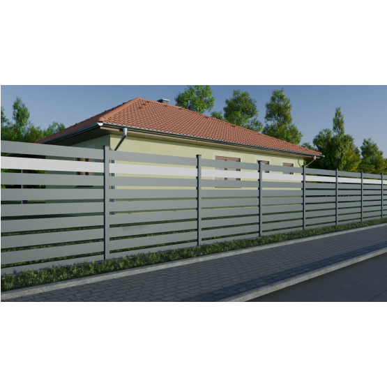 Hliníková lamela, profil 120x19,7x4000mm, antracit - detail 1 - detail 1