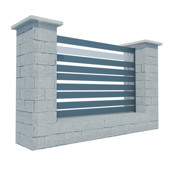 Modulárne Hliníkové oplotenie 1200mm TIA 100-A1S - detail 2 - detail 2