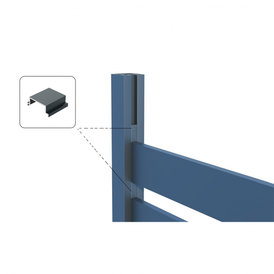 Modulárne Hliníkové oplotenie 1850mm TIA 100-A - detail 3 - detail 3